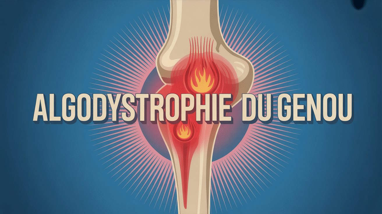 Schéma genou douleur algodystrophie