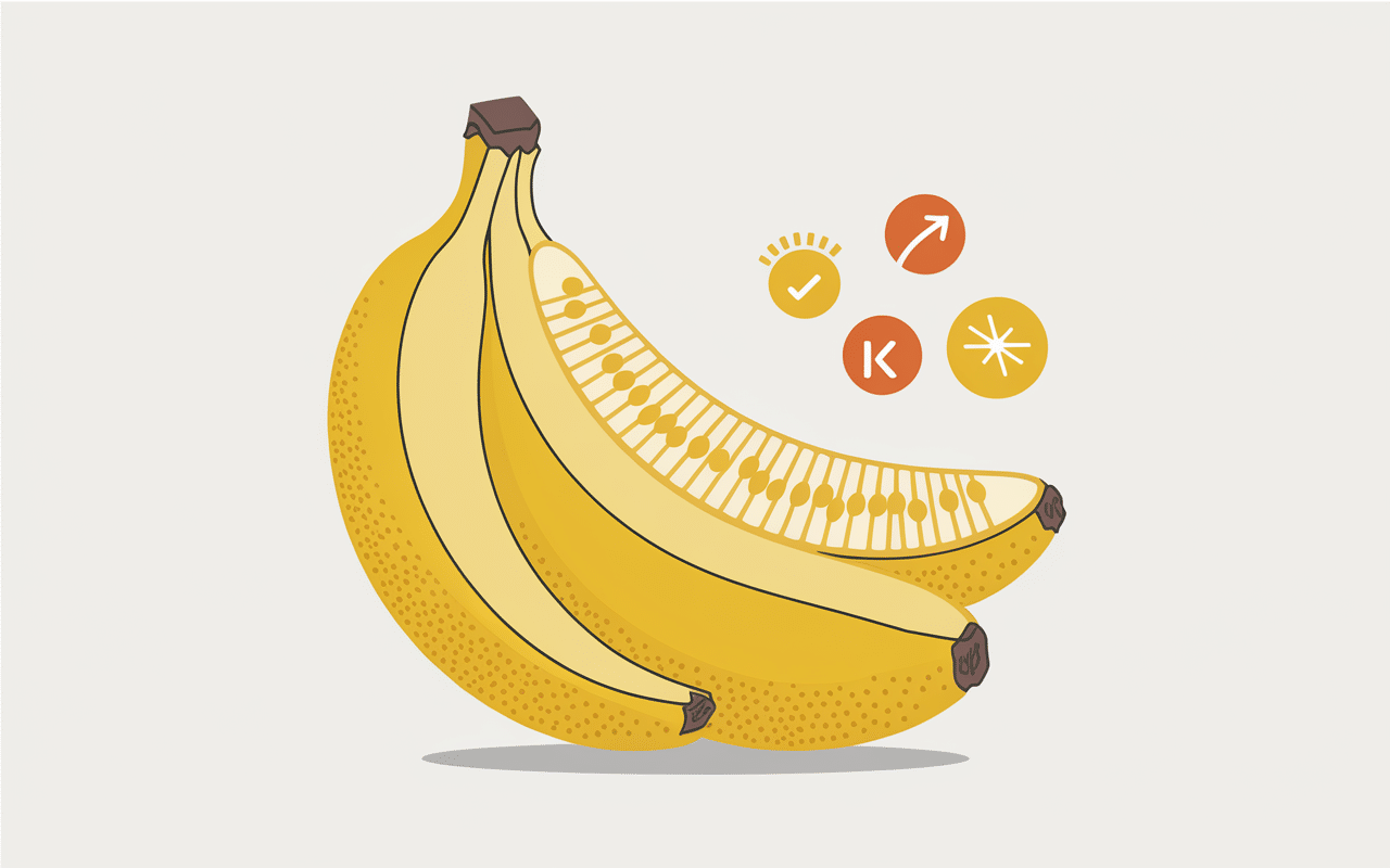 Banane et crise de goutte nutrition illustration