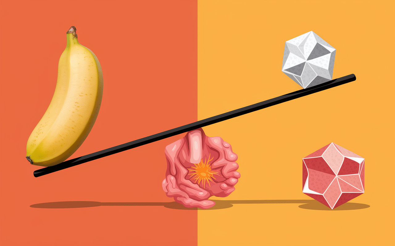 Banane et crise de goutte risques illustration