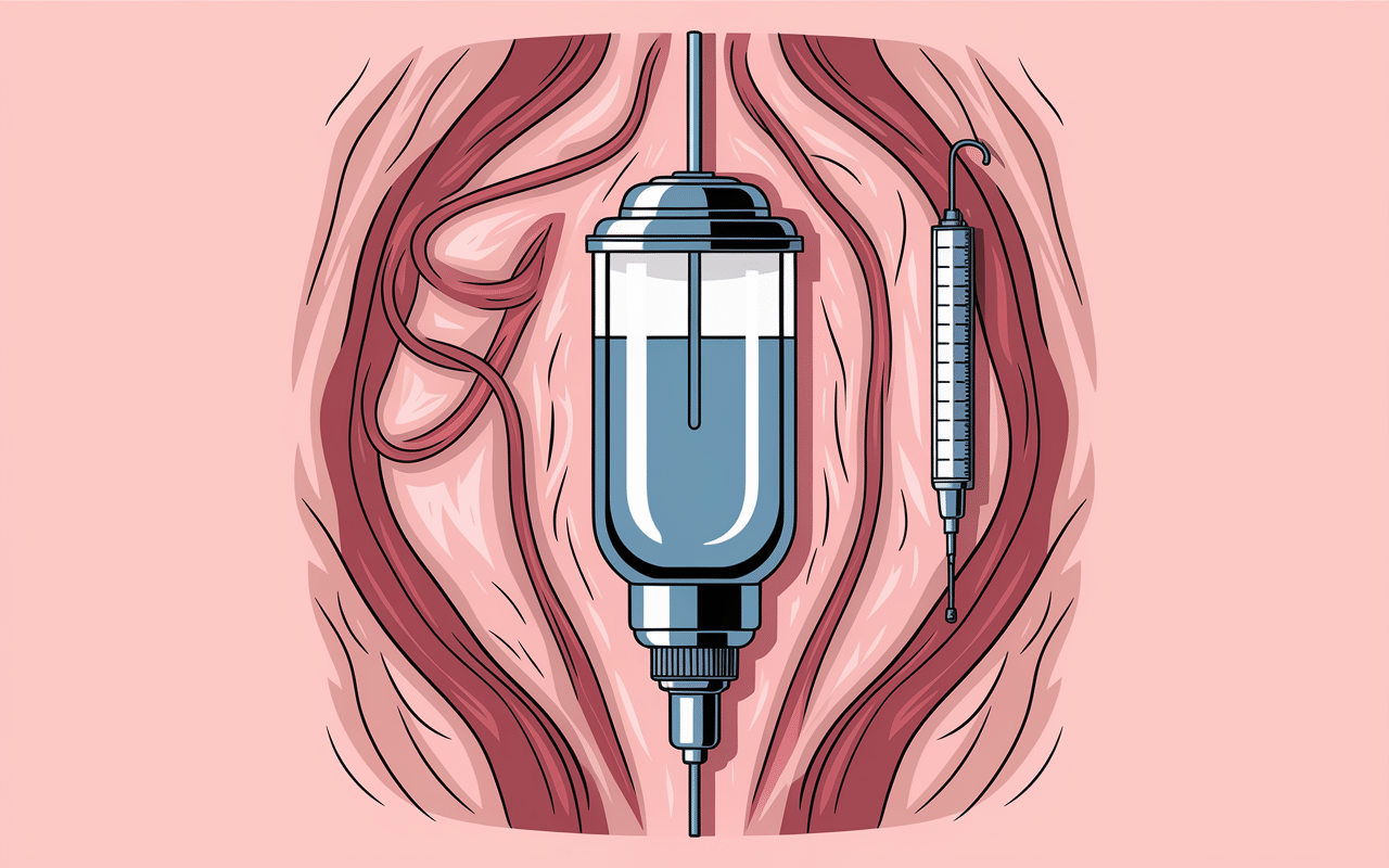 Schéma explicatif chambre implantable