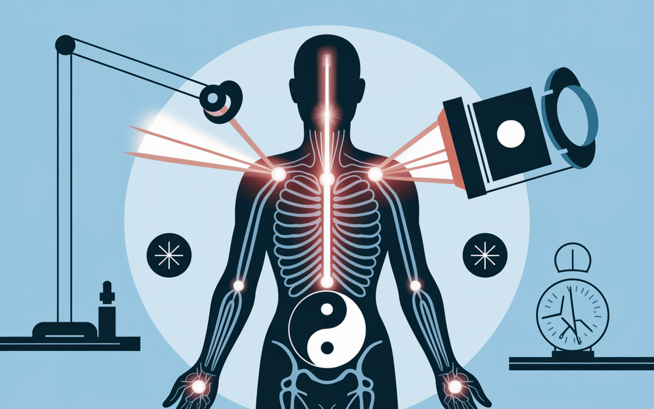 Appareil infrarouge, avis sur la luxopuncture, silhouette