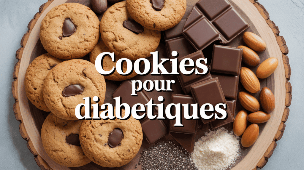 Cookies diabétique flocons avoine chocolat et ingrédients sains