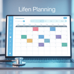 Interface lifen planning calendrier médical digital