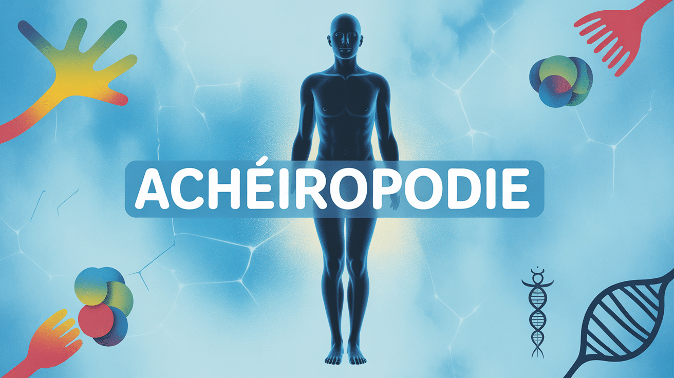 maladie génétique acheiropodie sante2fer ADN silhouette absence mains pieds