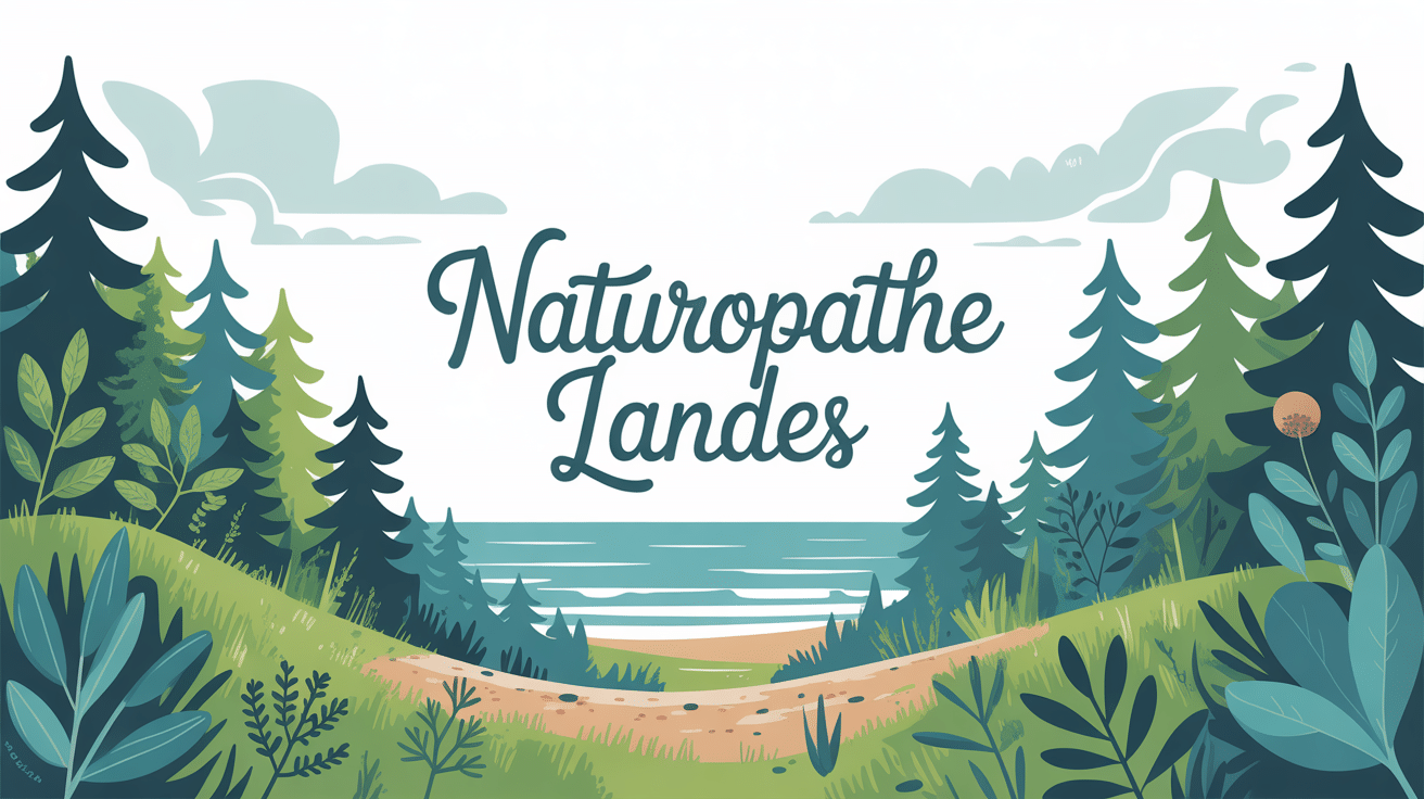 illustration naturopathe landes julienaturame forêt pins océan