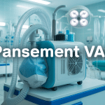 Vue ensemble pansement VAC moderne en milieu médical