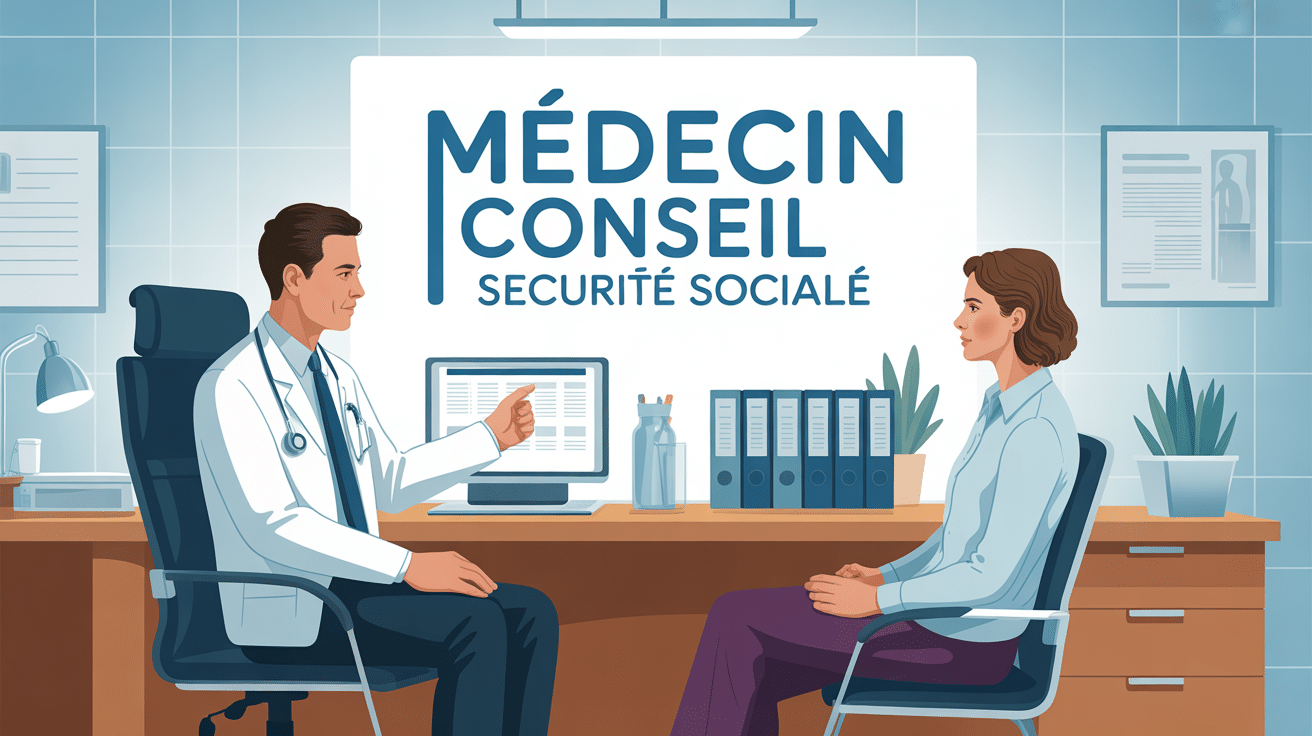 Pièges médecin conseil sécurité sociale illustration bureau médical