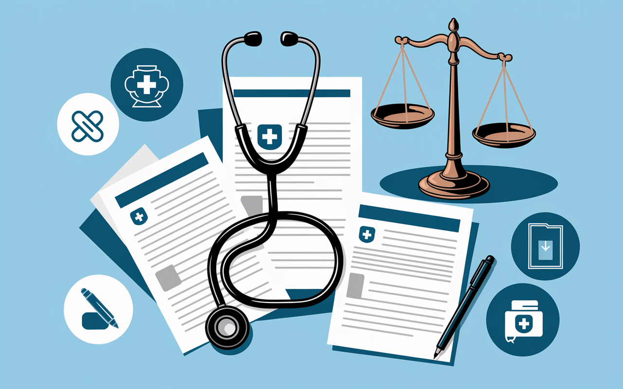 Pièges médecin conseil sécurité sociale stéthoscope documents