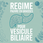 illustration regime sans graisse vesicule biliaire aliments sains