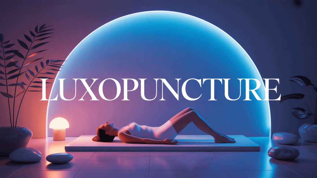 Scene moderne avec stylet lumineux, avis sur la luxopuncture