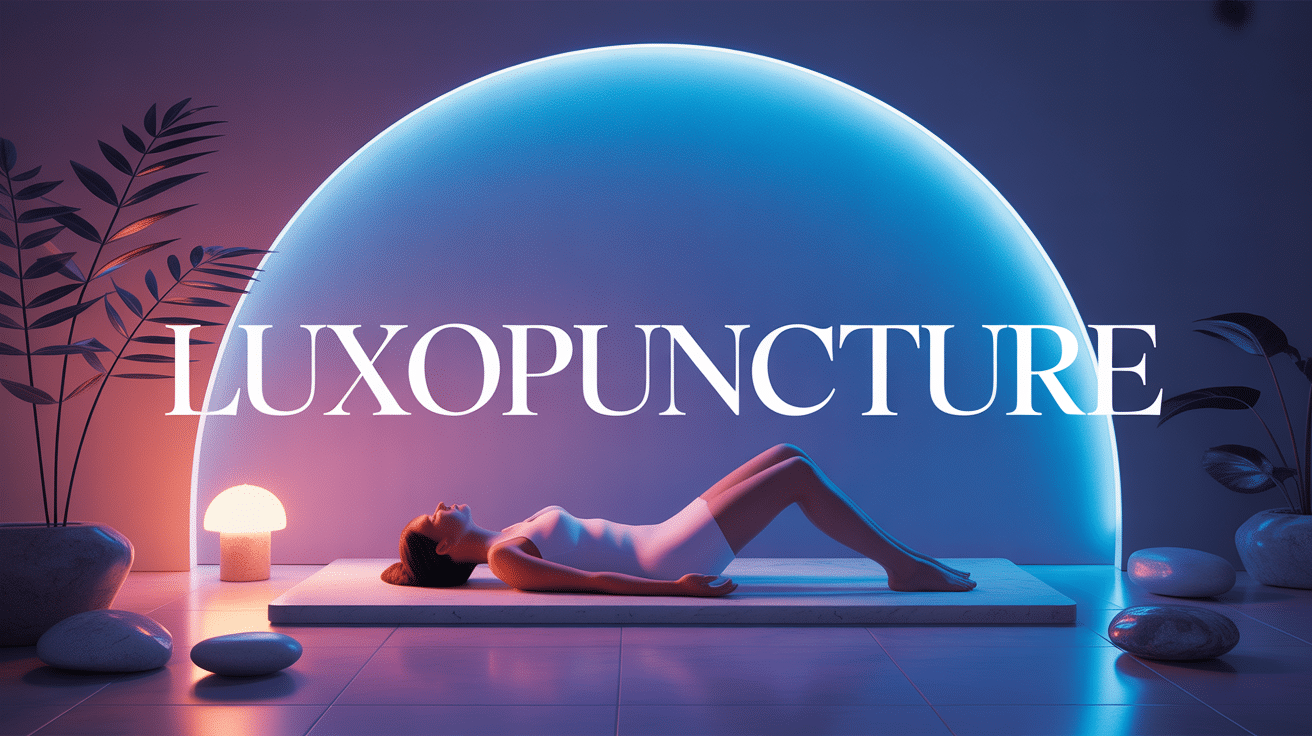 Scene moderne avec stylet lumineux, avis sur la luxopuncture