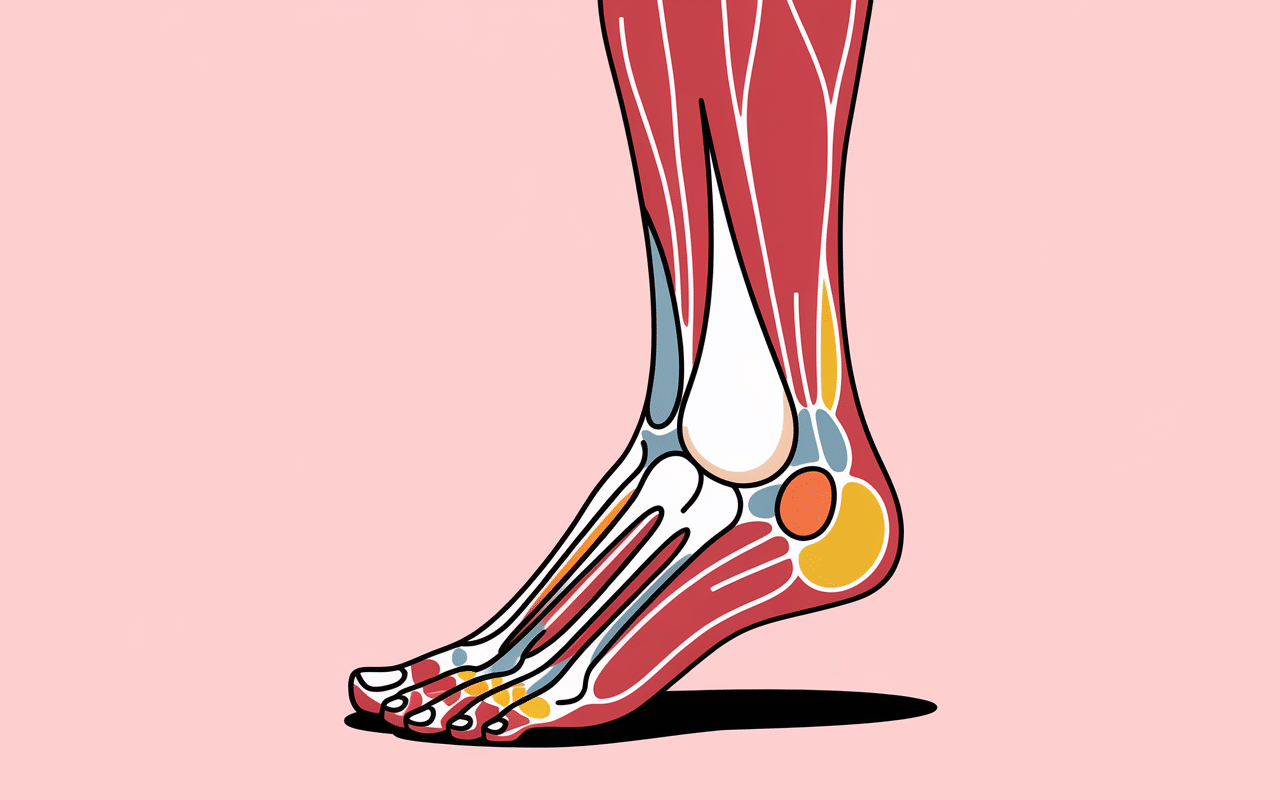 diagramme pied muscles jambes dos semelles orthopédiques douleurs musculaires