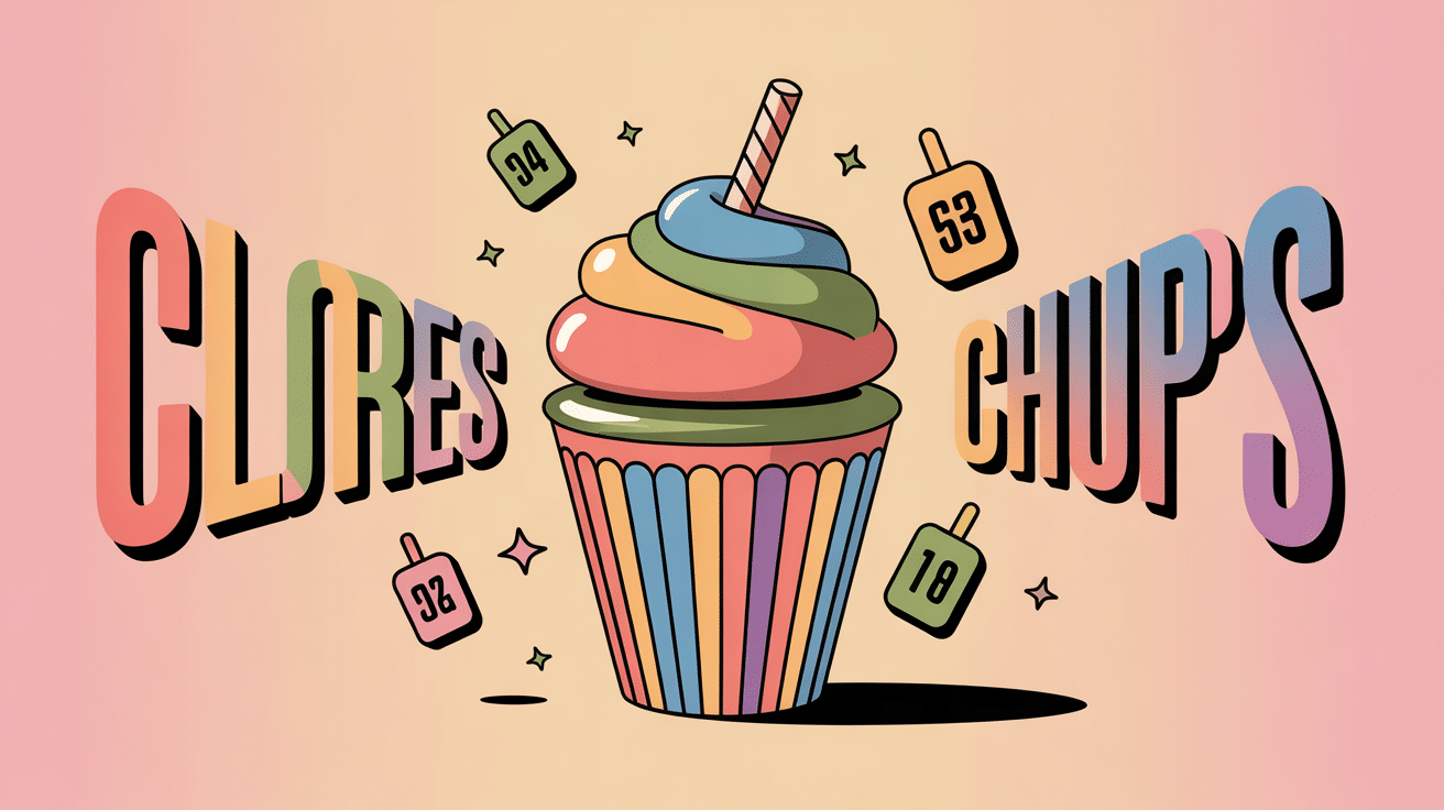 calories chupa chups sucette colorée chiffres