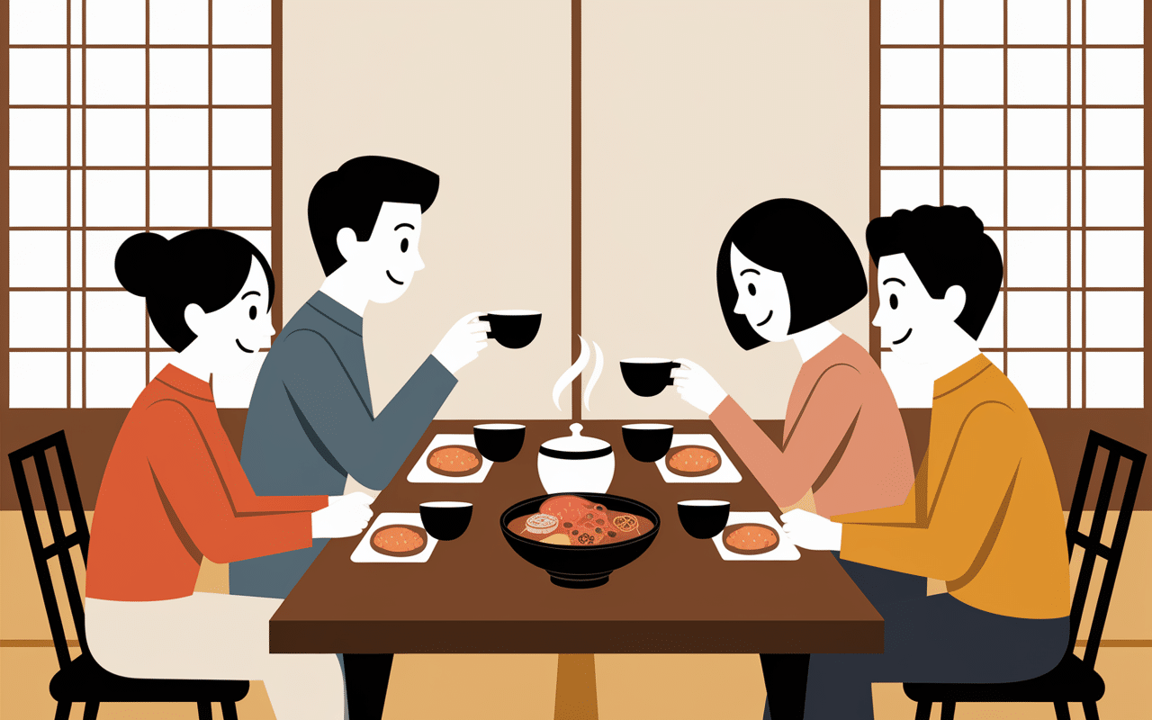 chicchana onaka repas famille japonaise