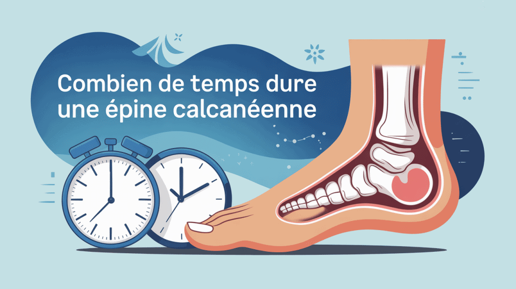 Combien de temps dure une épine calcanéenne vue en coupe du pied