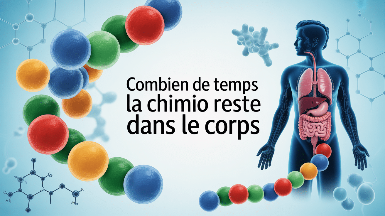 Combien de temps la chimio reste dans le corps molécules organe silhouette