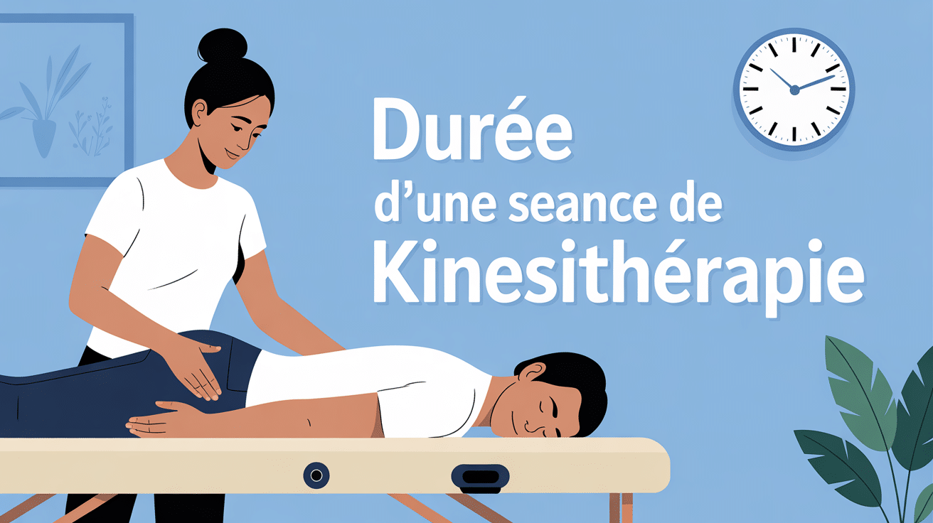 Combien dure une séance de kiné image kinésithérapeute horloge