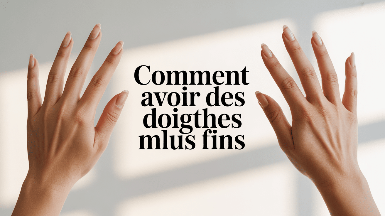 comment affiner ses doigts mains fines sur surface claire