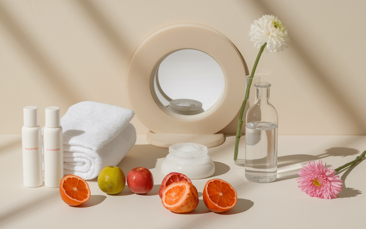 image comment glow up routine beauté spa minimaliste