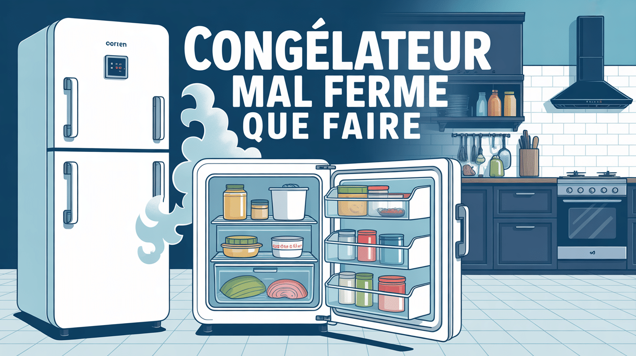 Illustration congélateur mal fermé faut il tout jeter cuisine