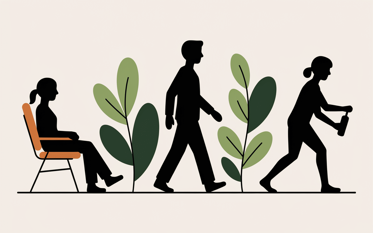 Cruralgie mouvements à éviter illustration postures recommandées