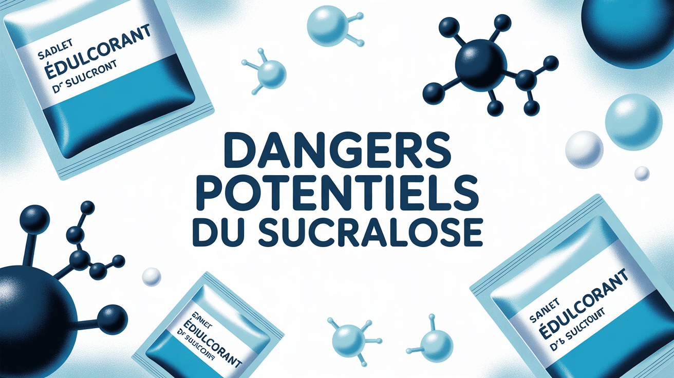 Dangers sucralose illustration sachets molécules