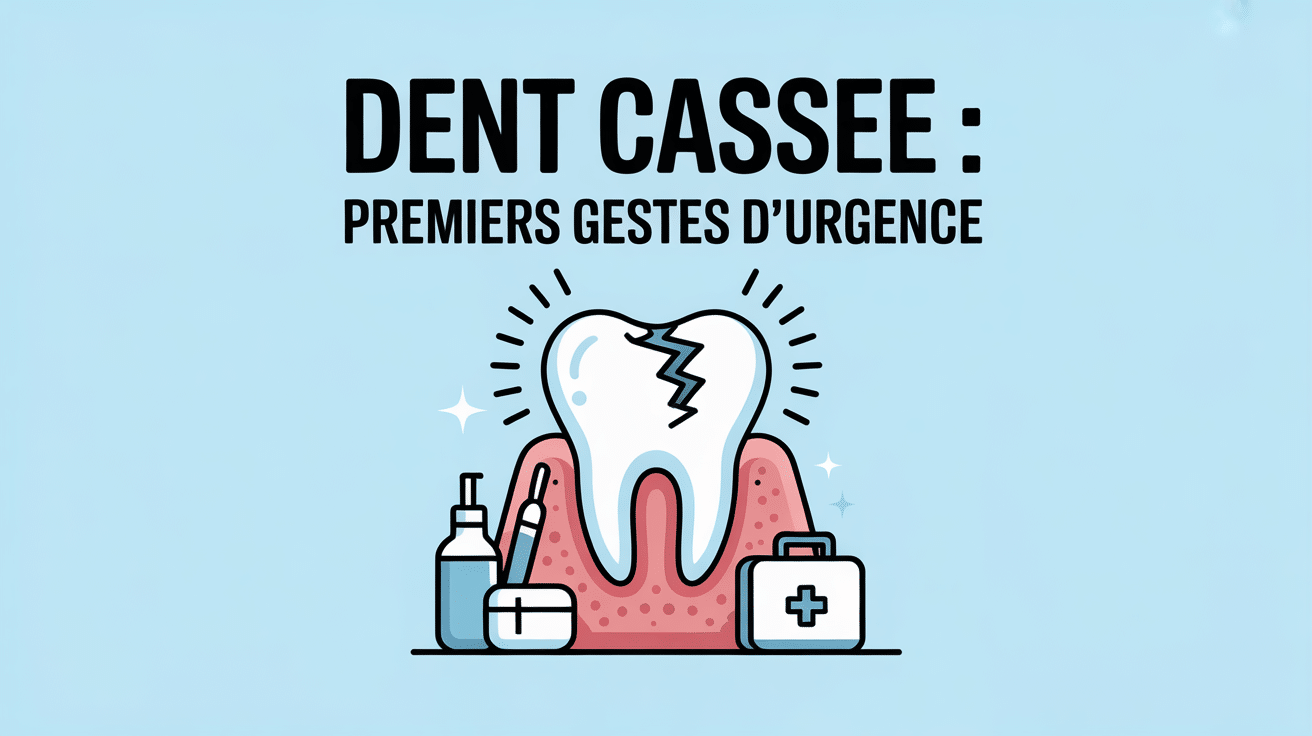 Dent cassée que faire en attendant le dentiste illustration premiers gestes