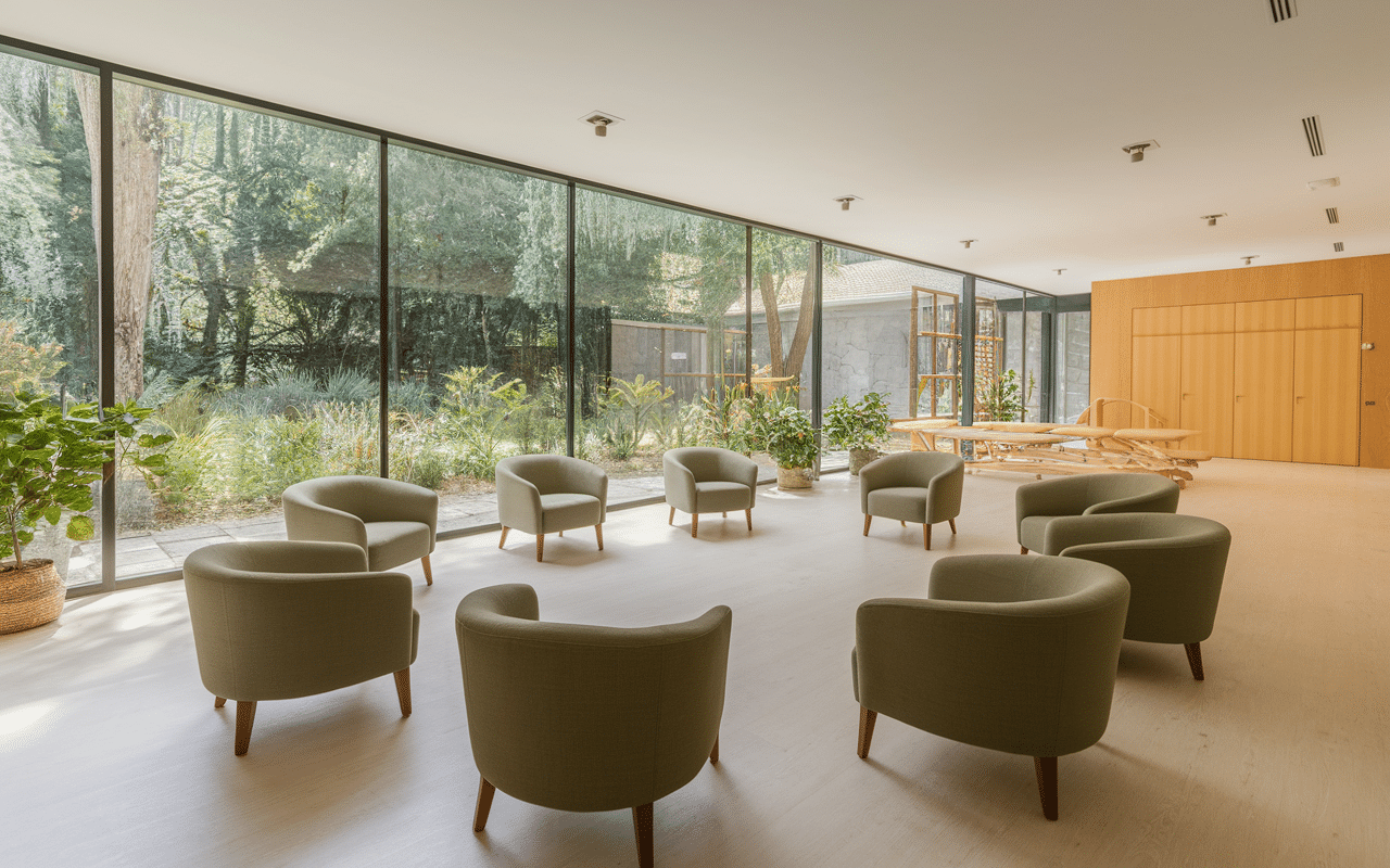 salle therapie equipe soignante depression maison de repos