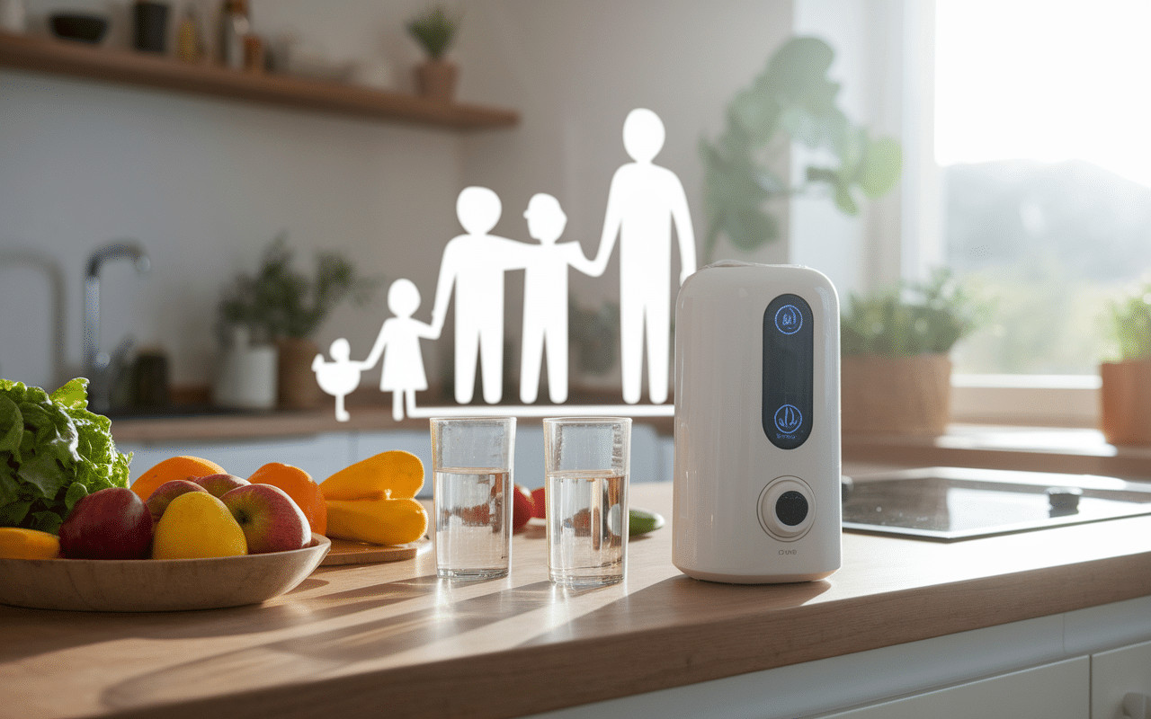 appareil d'eau ionisée cuisine famille