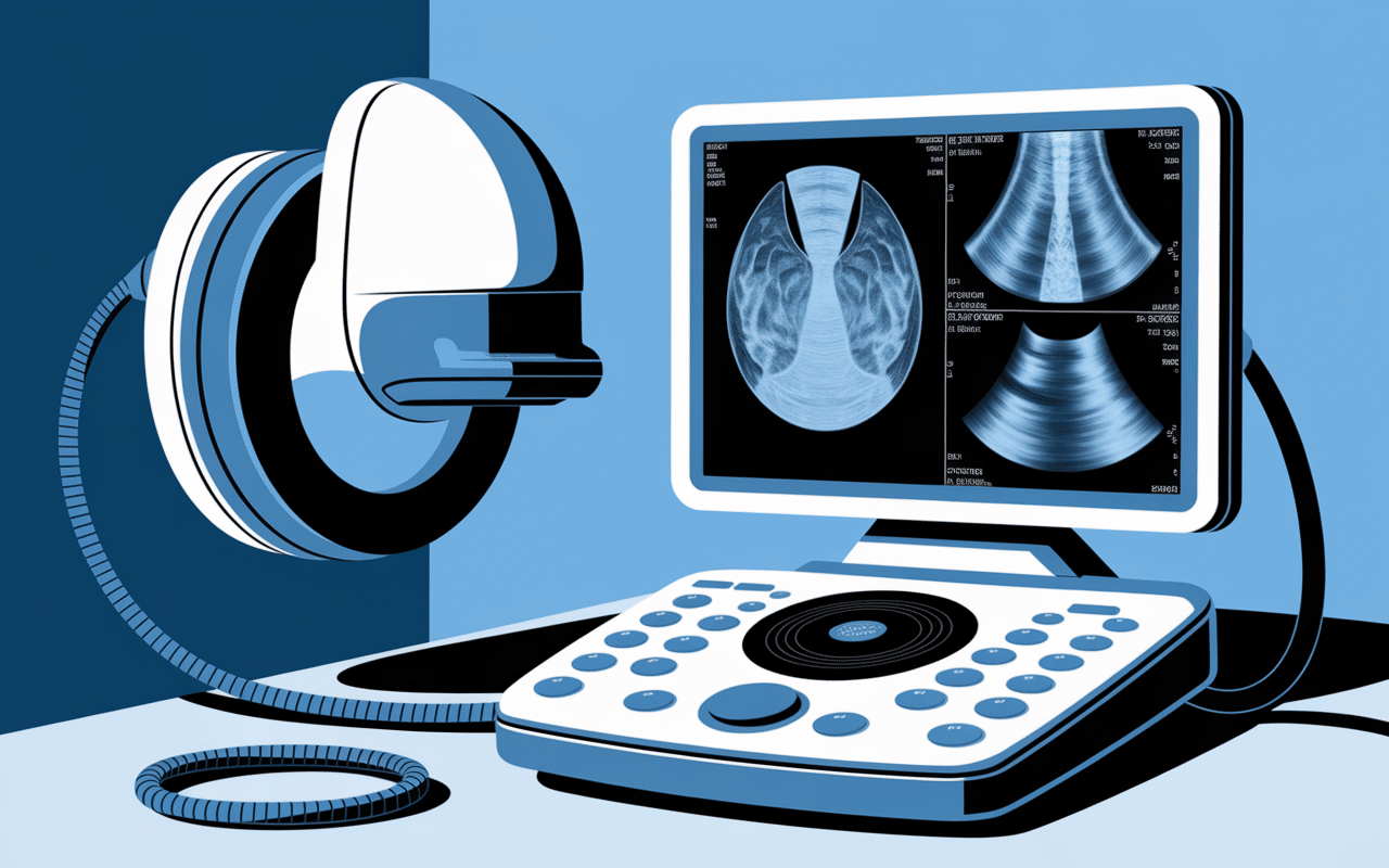 Appareil echographie cervicale images thyroide