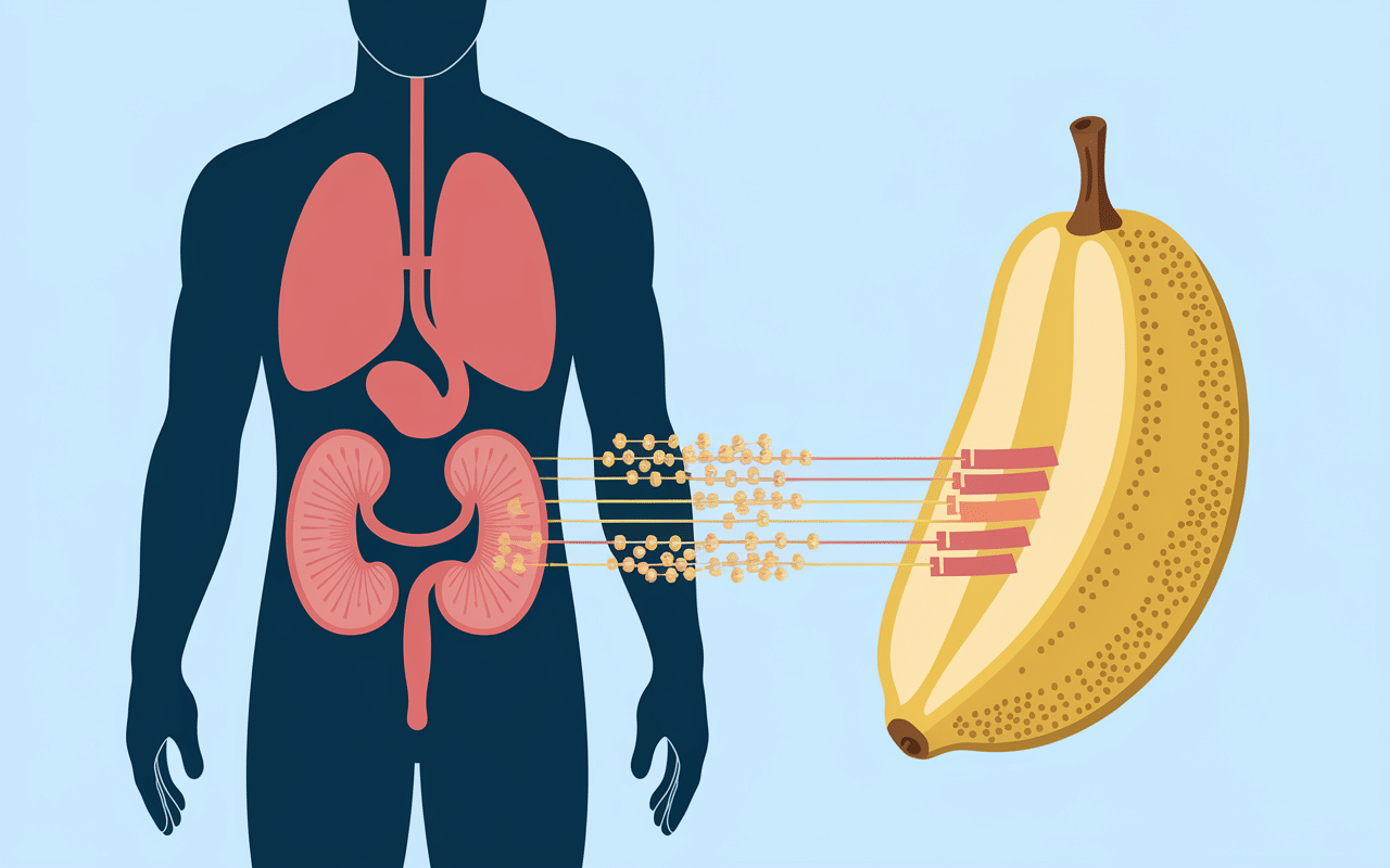 banane et acide urique action sur reins