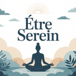 Illustration zen être serein méditation