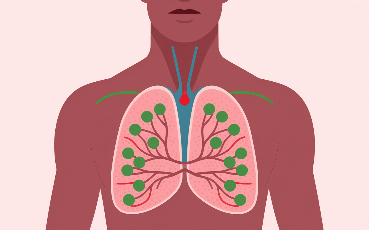 Schéma ganglion sus claviculaire stress système lymphatique