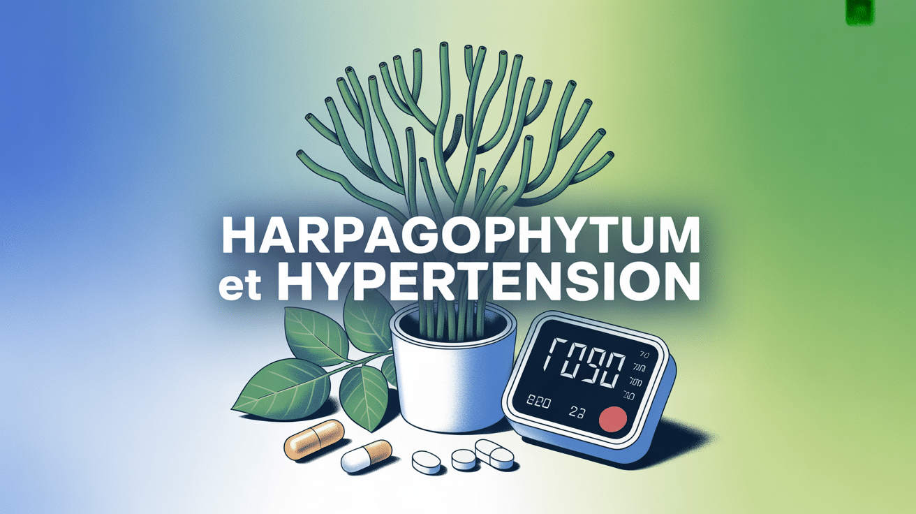 illustration harpagophytum et hypertension avec tensiomètre