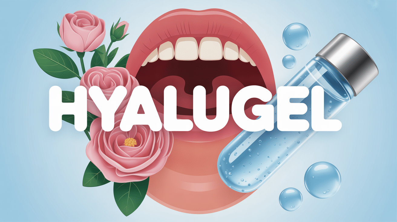 hyalugel illustration bouche gencives tube gel