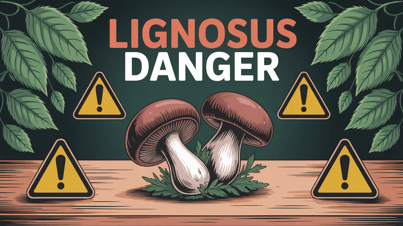 lignosus danger champignon illustration alerte