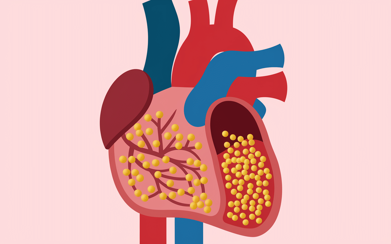 Schéma LDL lipoprotéine de basse densité accumulation artère