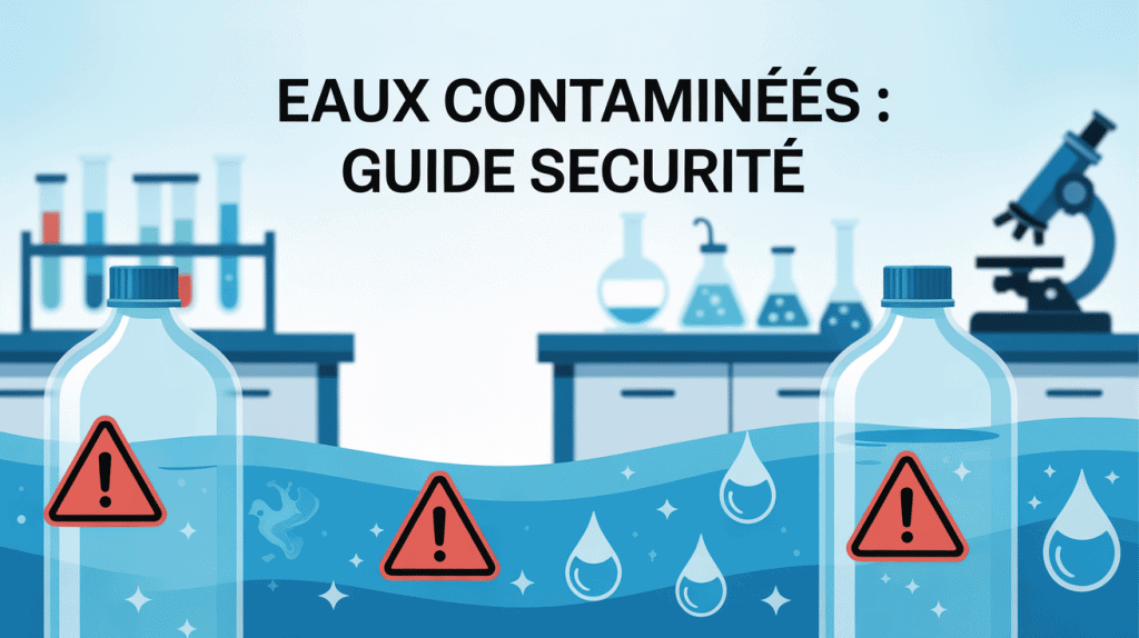 illustration liste eau en bouteille contaminée 2024 alerte laboratoire