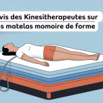 illustration matelas mémoire de forme avis kiné coupe