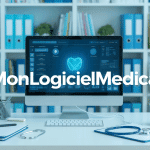 monlogicielmedical interface logiciel médical sur ordinateur cabinet