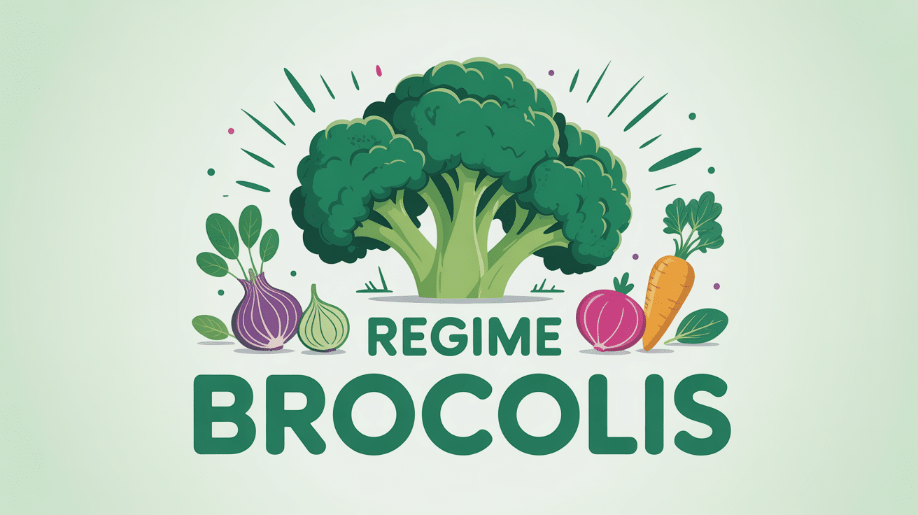 regime brocolis brocoli frais fond blanc