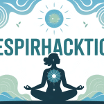 Illustration respirhacktion meditation poumons lumineux