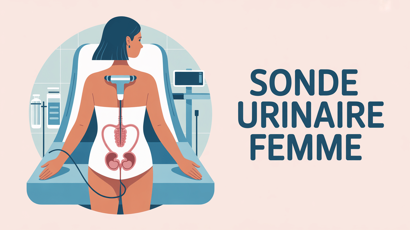 sonde urinaire femme visuel système urinaire