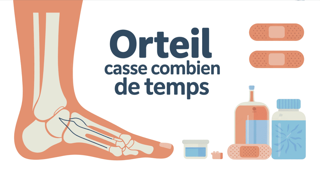 Temps de guérison d'un orteil cassé pied illustration médicale