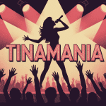Illustration concert tinamania silhouette chanteuse