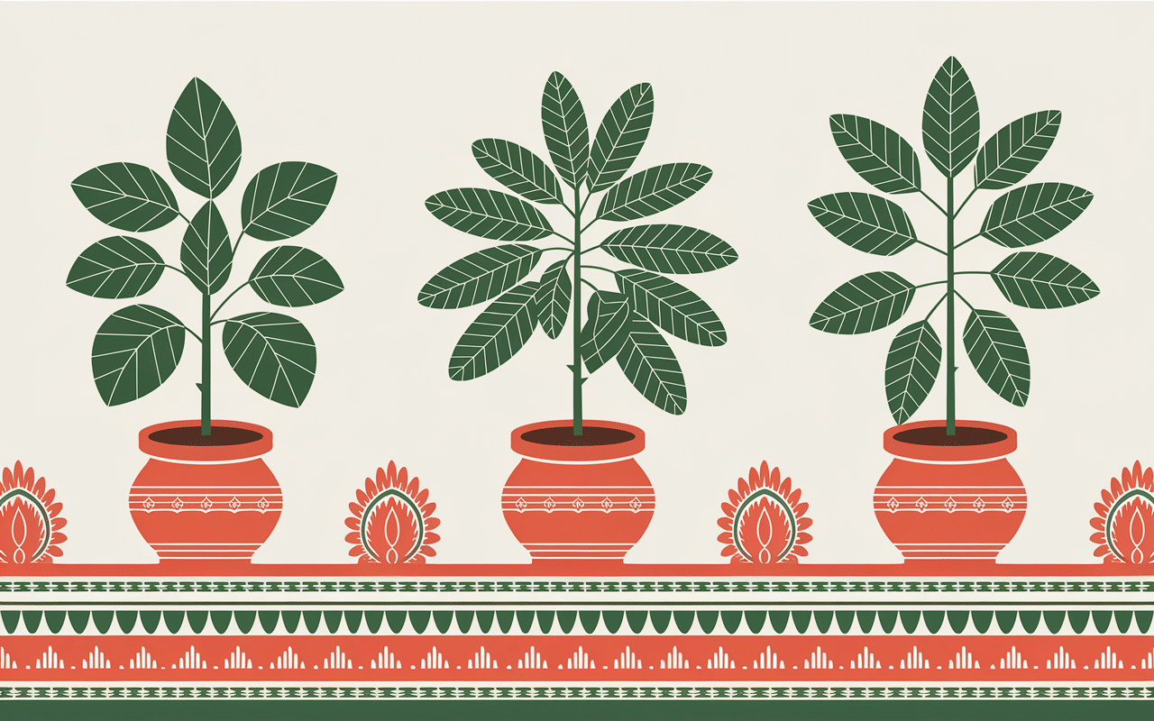 Variétés de tulsi tulsi en pots terre indiens