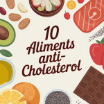10 meilleurs aliments anti-cholestérol en composition colorée