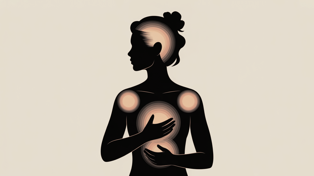 Massage baume du tigre blanc tempes nuque front silhouette