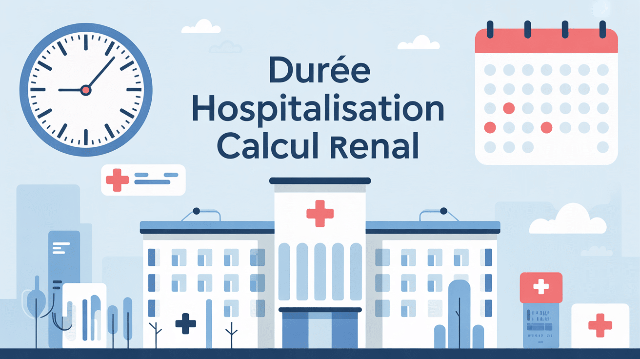 Image hôpital calcul rénal durée hospitalisation