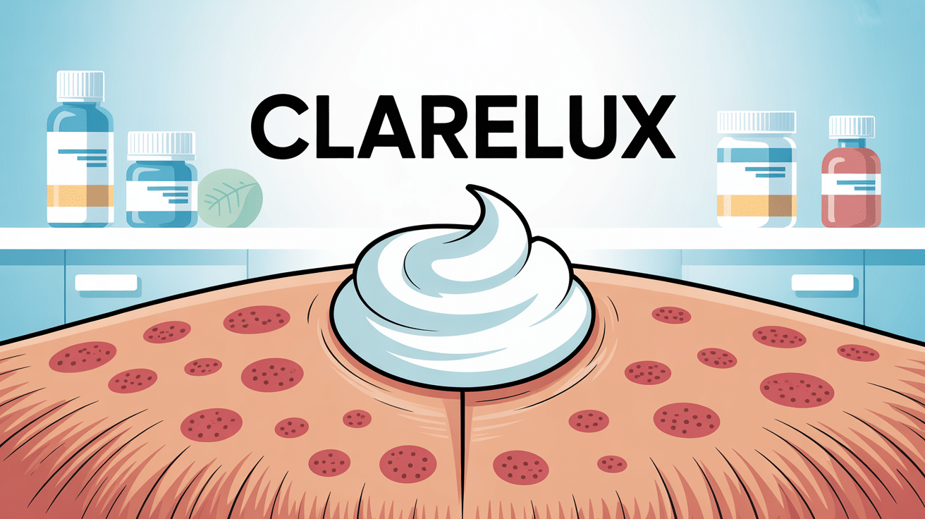 clarelux mousse appliquée cuir chevelu rougeurs